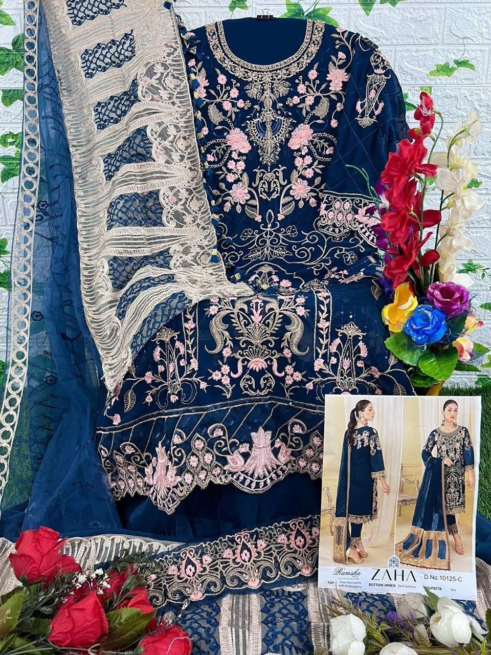 AL KHUSHBU GEORGETTE WHOLESALE OF PAKISTANI SUITS - Image 24