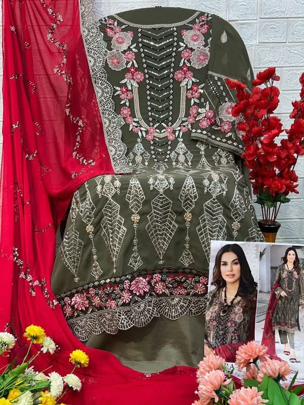 AL KHUSHBU GEORGETTE WHOLESALE OF PAKISTANI SUITS - Image 23