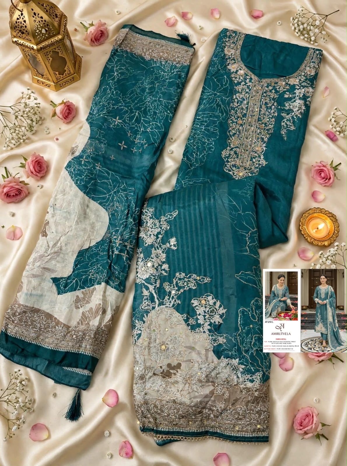 AMRUTVELA AT210 L PAKISTANI SUITS ONLINE INDIA - Image 2