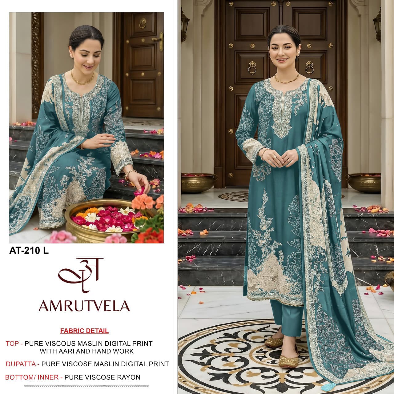 AMRUTVELA AT210 L PAKISTANI SUITS ONLINE INDIA
