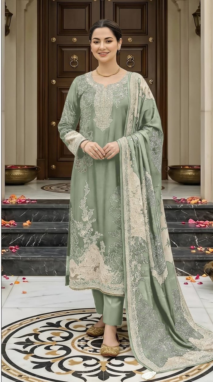 AMRUTVELA  AT210 M PAKISTANI SUITS IN SINGLE PIECE (#165710)