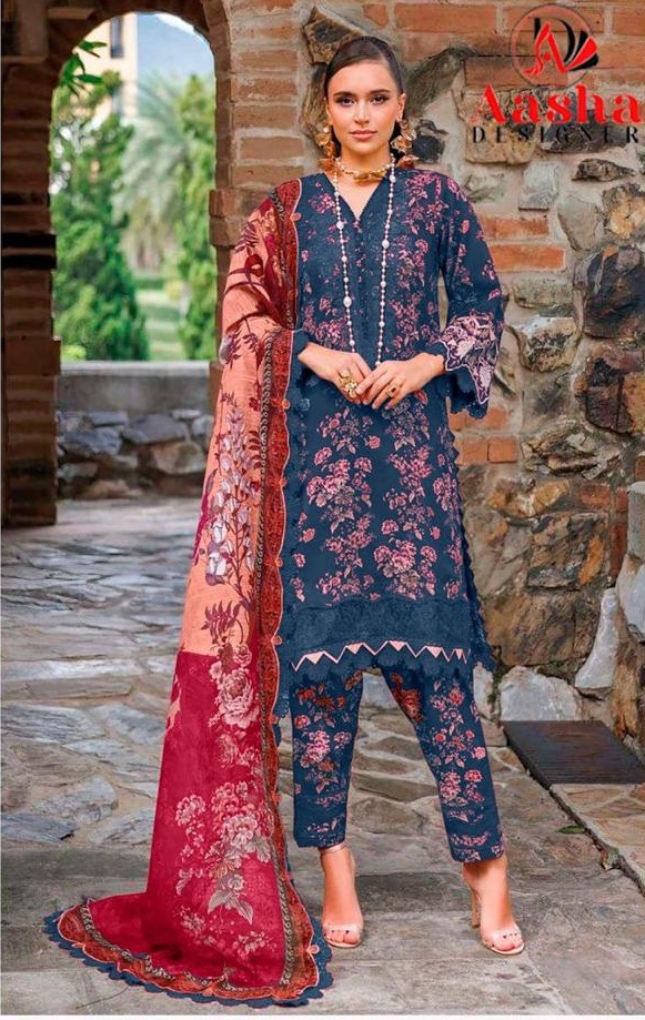 AASHA DESIGNER 1165 B WHOLESALE OF PAKISTANI SUITS (#166081)