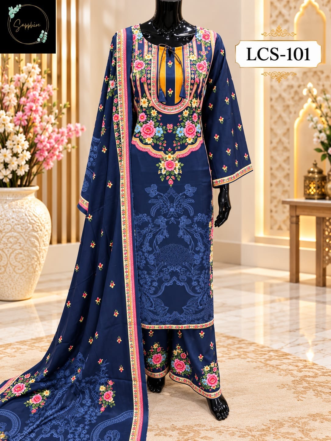SAPPHIRE LCS 101 PAKISTANI KURTI ONLINE INDIA (#165889)