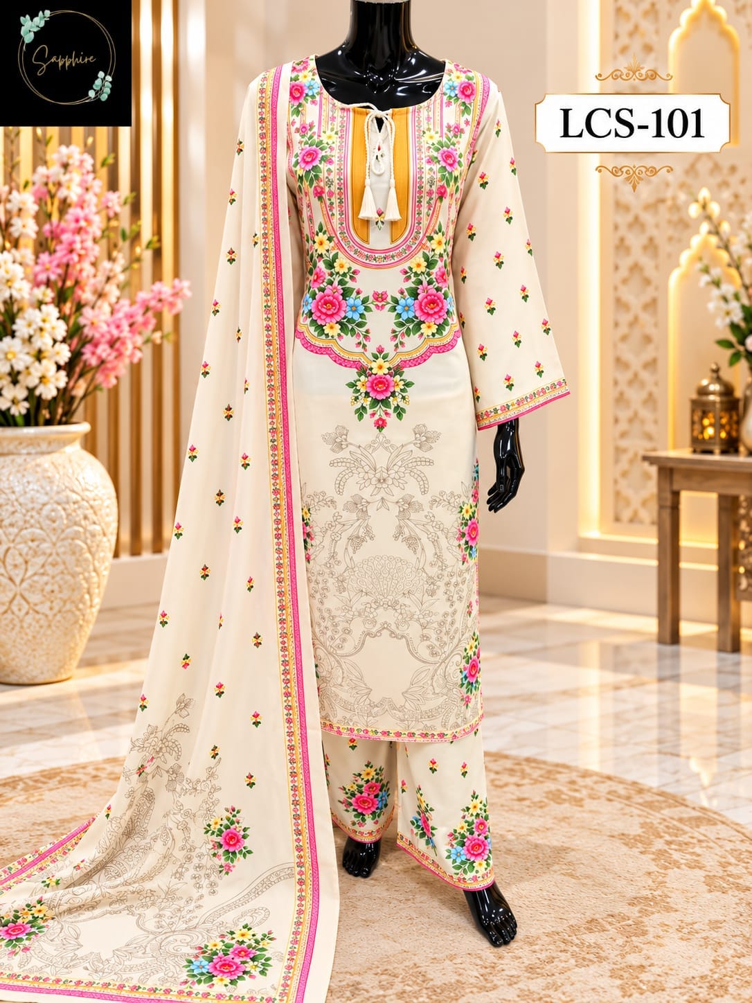 SAPPHIRE LCS 101 PAKISTANI KURTI ONLINE SHOPPING (#165891)