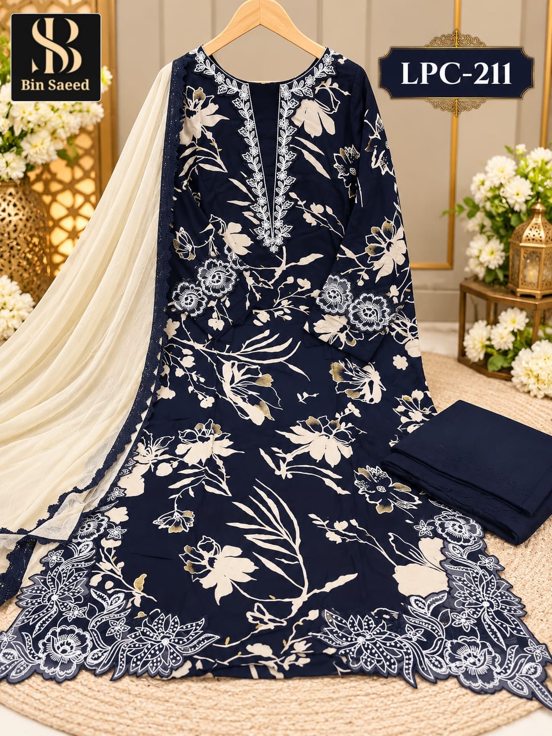 BIN SAEED LPC-211 PAKISTANI KURTI SET ONLINE WHOLESALE
