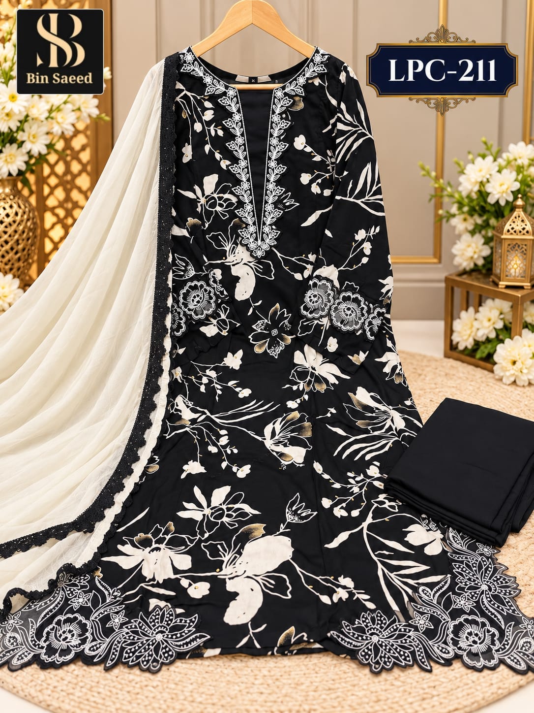 BIN SAEED LPC-211 PAKISTANI KURTI SET ONLINE WHOLESALE - Image 3