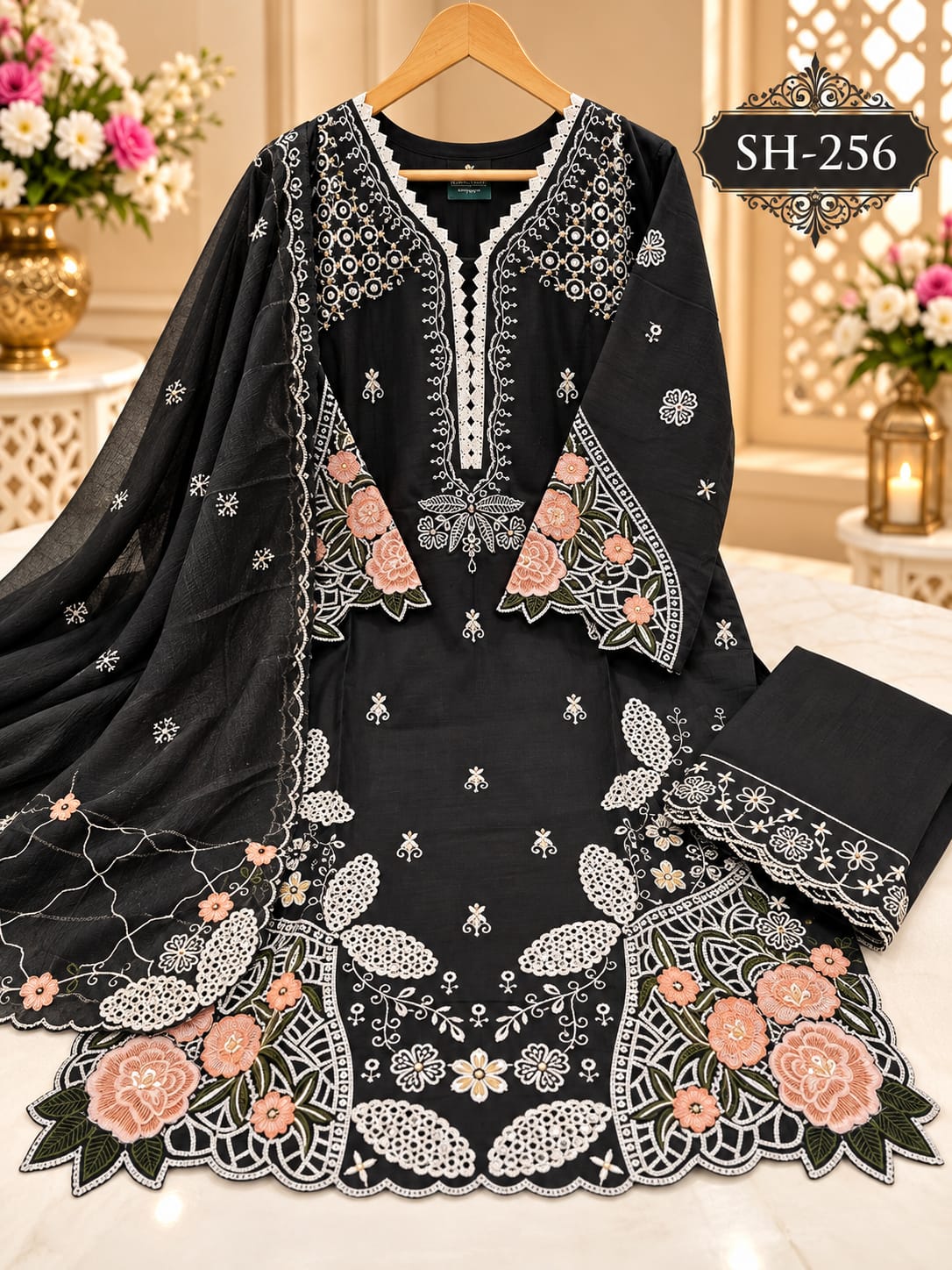 BIN SAEED SH 256 PAKISTANI KURTI SET ONLINE SUPPLIER - Image 2