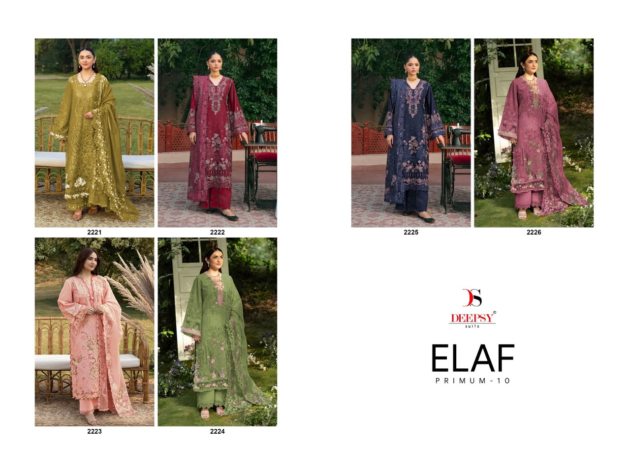 DEEPSY 2221 ELAF PREMIUM 10 LUXURY LAWN PAKISTANI SUITS ONLINE
