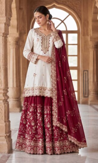 DHK 1346 PAKISTANI EMBROIDERY SHARARA SUITS ONLINE IN SURATDHK 1346 PAKISTANI EMBROIDERY SHARARA SUITS ONLINE IN SURAT