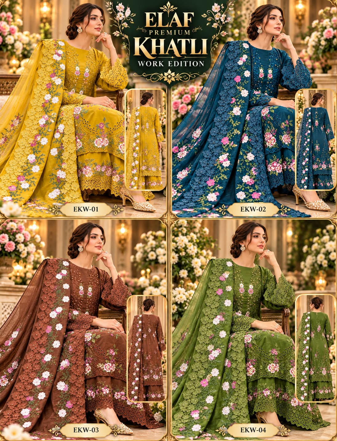 ELAF PREMIUM KHATLI WORK PAKISTANI SUITS ONLINE INDIA (#166290)
