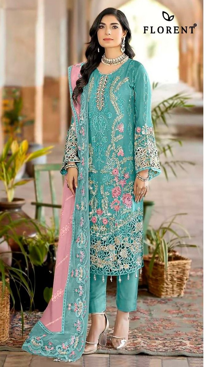 FLORENT 1073 B PAKISTANI SUITS ONLINE INDIA (#165291)