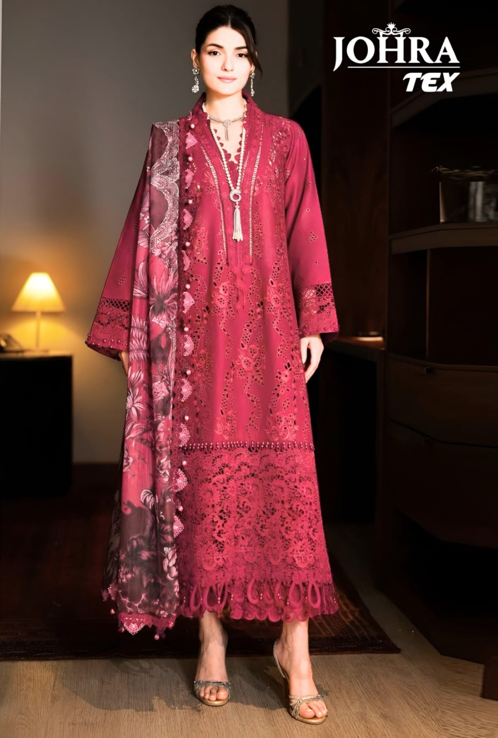 JOHRA TEX 206 WHOLESALER PAKISTANI SUITS WITH PRICE (#165723)