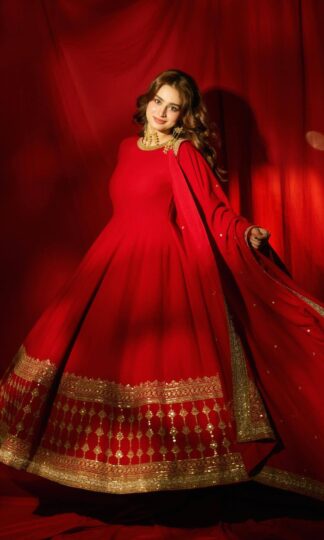 LC 1513 RED DESIGNER ANARKALI GOWN ONLINE WHOLESALELC 1513 RED DESIGNER ANARKALI GOWN ONLINE WHOLESALE
