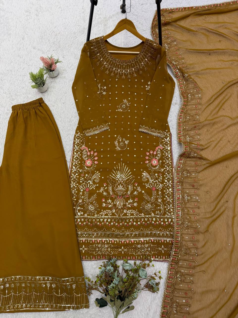 LG 2159 PAKISTANI SHARARA SUITS WHOLESALE SUPPLIER - Image 3