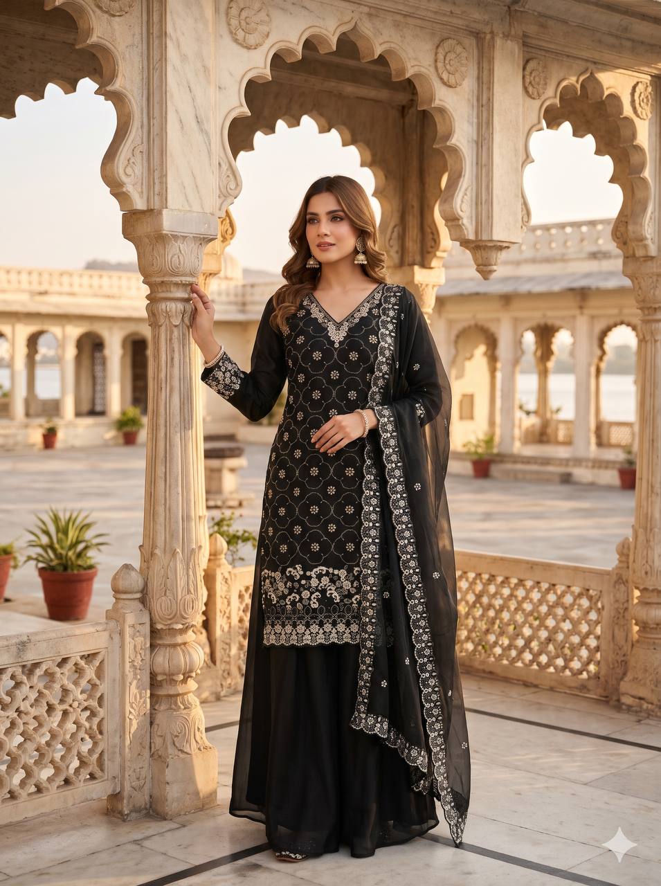 LM 23 PAKISTANI SHARARA SUITS ONLINE SUPPLIER (#166129)
