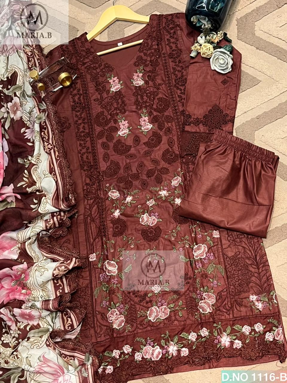 MARIA B 1116 B WHOLESALE PAKISTANI KURTI SURAT (#165333)