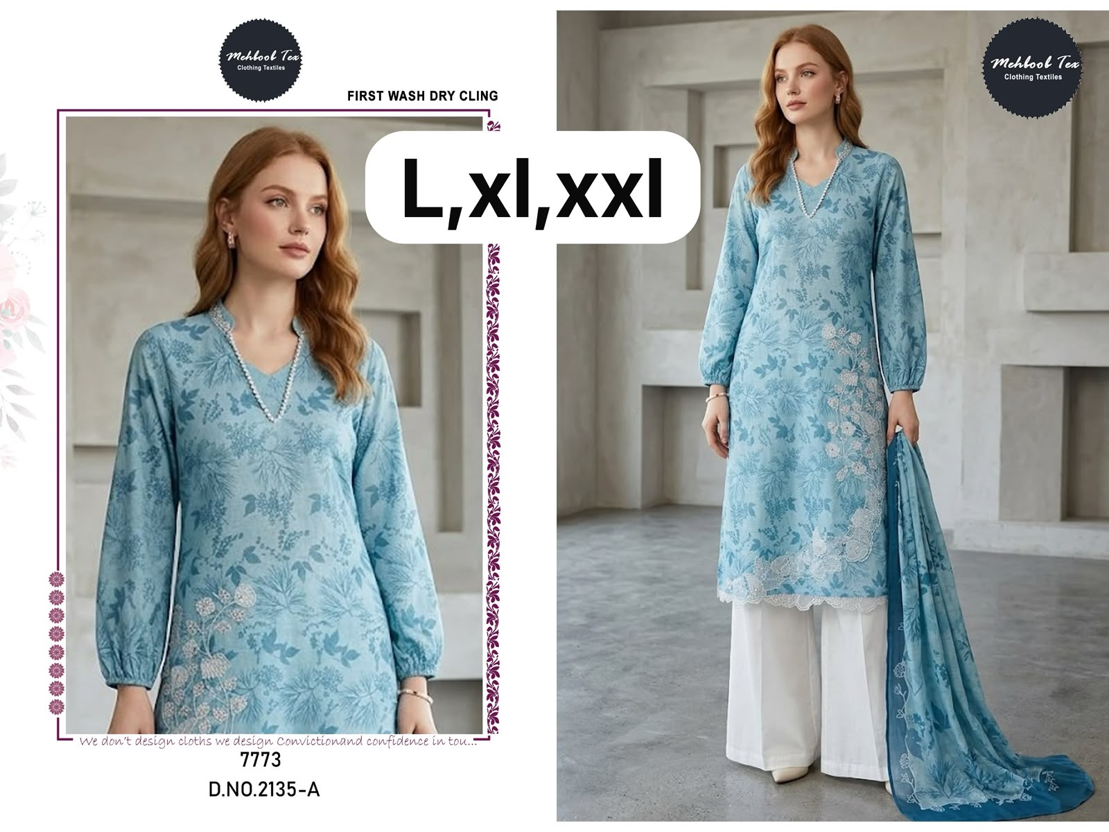 MEHBOOB TEX 2135 A PAKISTANI KURTI ONLINE WHOLESALER