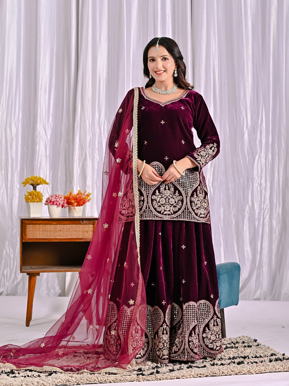 ND 5054 PAKISTANI SHARARA SUITS ONLINE SHOPPING (#166360)