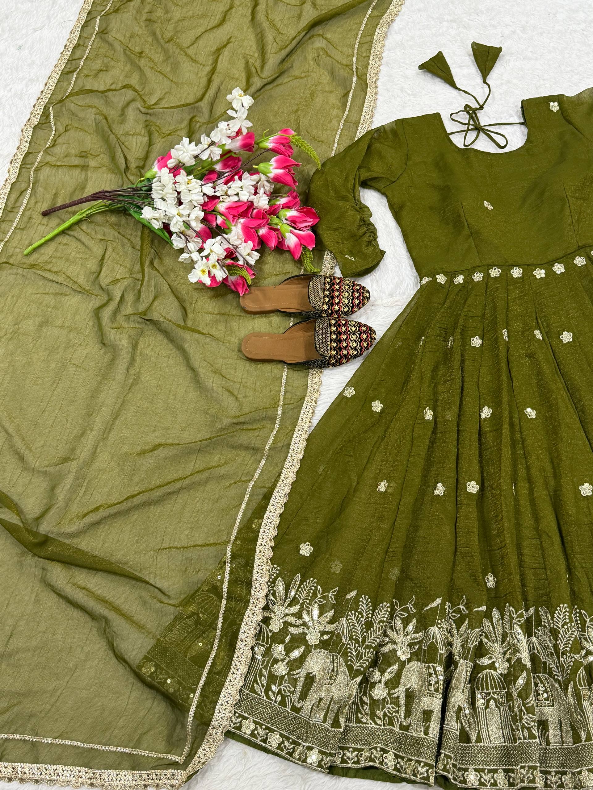 NF 1267 DESIGNER ANARKALI SUITS ONLINE COLLECTION - Image 2