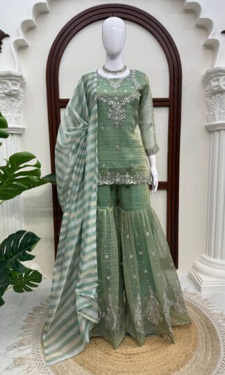RTC 6082 PAKISTANI SHARARA SUITS ONLINE WHOLESALERTC 6082 PAKISTANI SHARARA SUITS ONLINE WHOLESALE