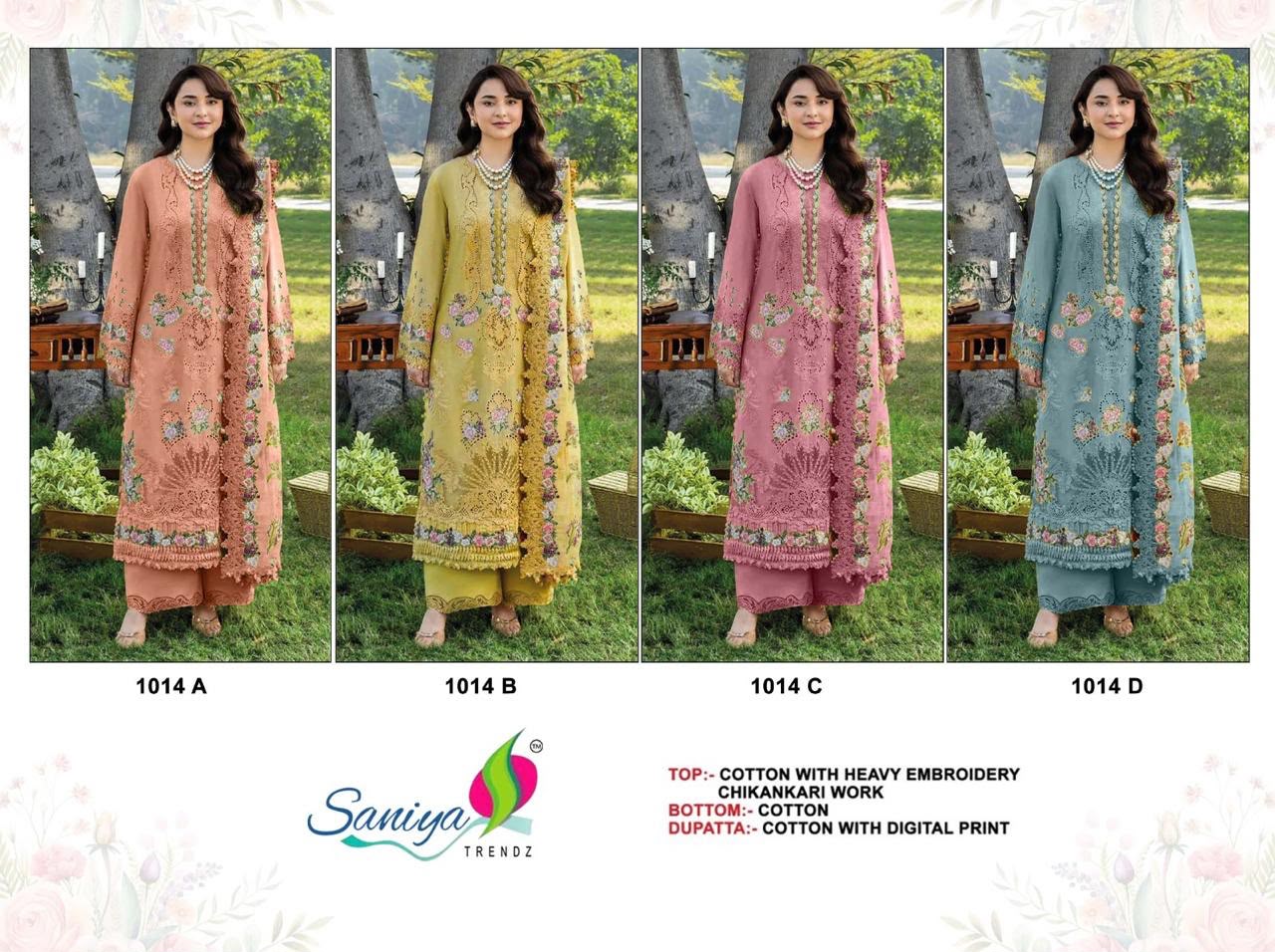 SANIYA TRENDZ 1014 A PAKISTANI SUITS ONLINE INDIA