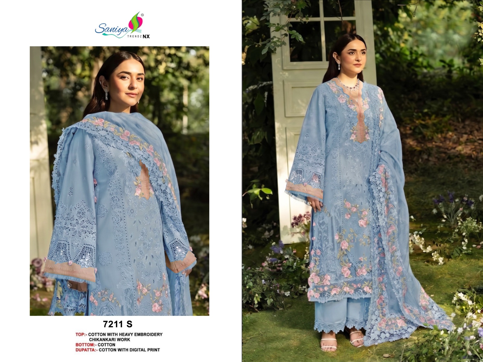 SANIYA TRENDZ 7211 S PAKISTANI SUITS SALE IN SURAT
