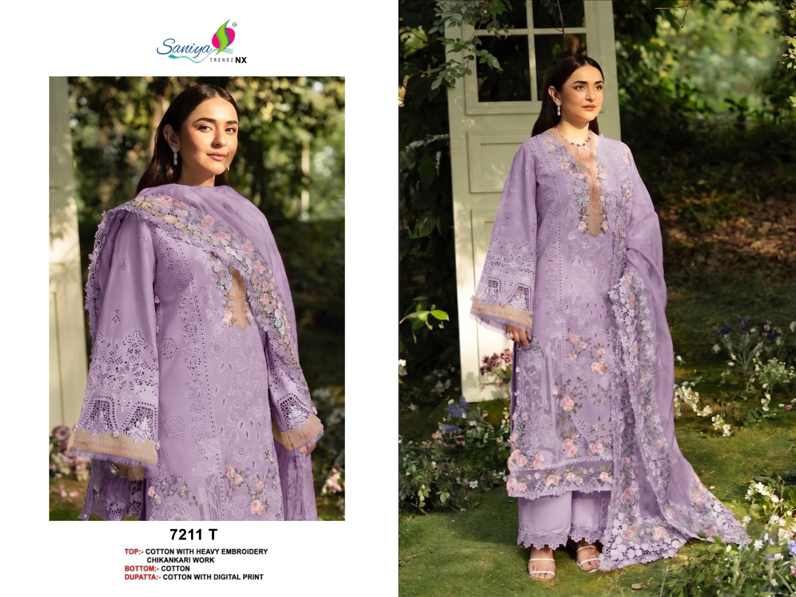 SANIYA TRENDZ 7211 T PAKISTANI SUIT AT BEST PRICE