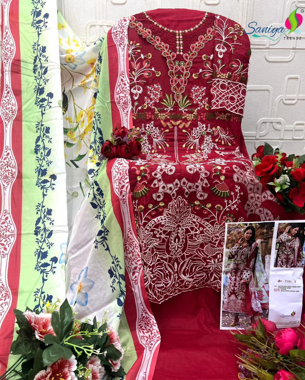 SANIYA TRENDZNX ELAF WHOLESALER PAKISTANI SUITS ONLINE INDIA - Image 12