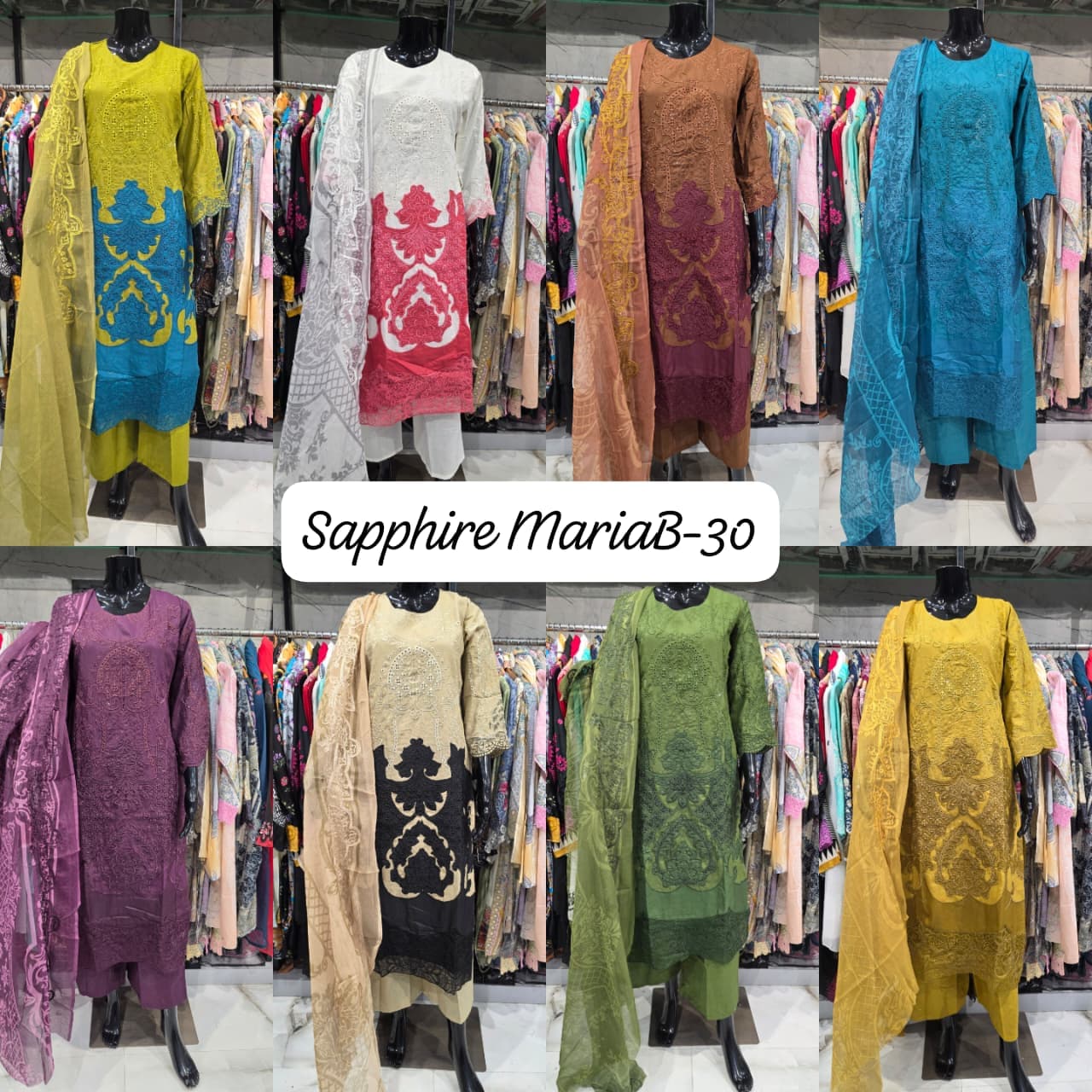 SAPPHIRE EMBROIDERED MARIAB-30 READYMADE PAKISTANI SUITS ONLINE