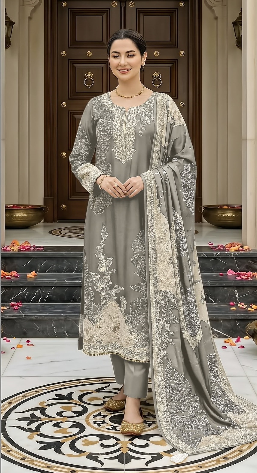 SHREE FABS KT 338 J DESIGNER PAKISTANI SUITS WITH PRICE (#165482)