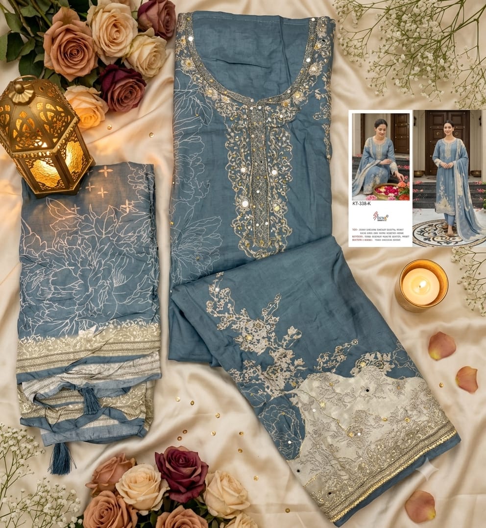 SHREE FABS KT 338 K PARTY WEAR PAKISTANI SUITS ONLINE - Image 2