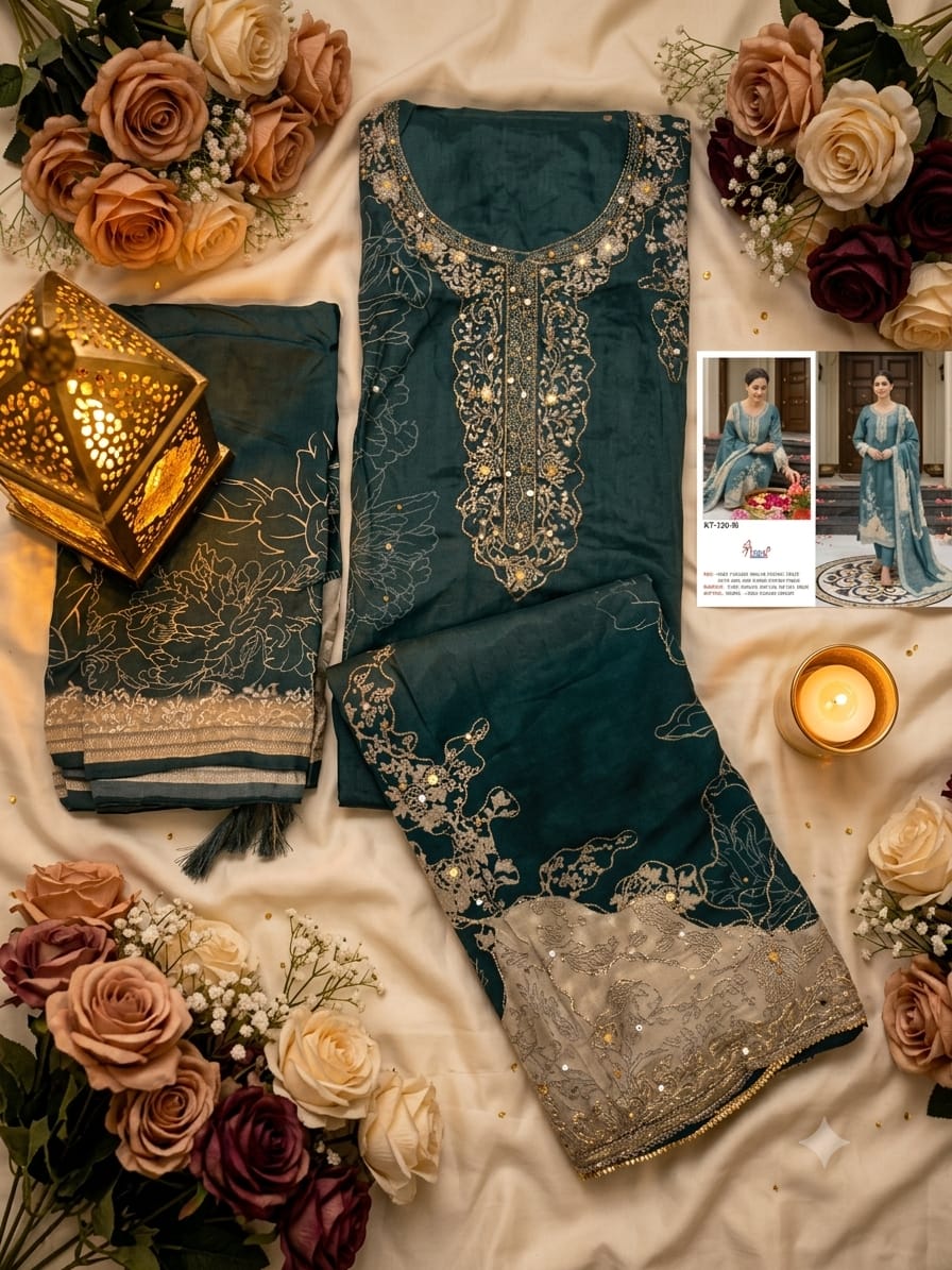 SHREE FABS KT 338 M PAKISTANI SUITS MANUFACTURER - Image 2
