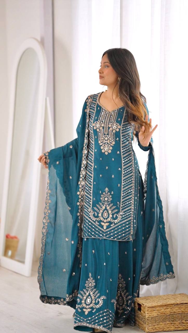SP 107 DESIGNER SHARARA SUITS ONLINE WHOLESALE (#166185)