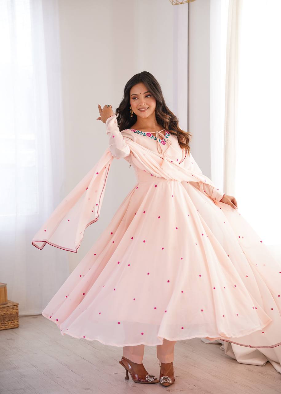 SP 82 DESIGNER ANARKALI GOWN FOR BOUTIQUE (#166178)