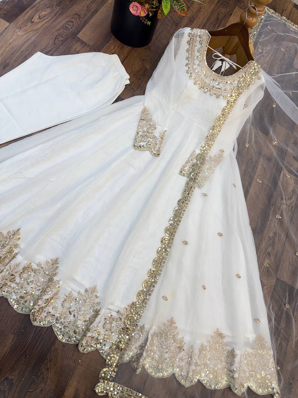 SR 1723 KARKWACHAUTH SPECIAL ANARKALI GOWN ONLINE