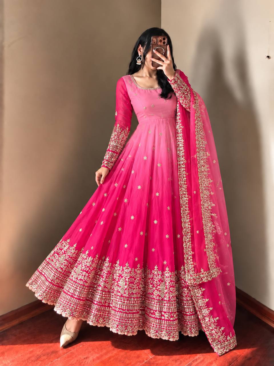 SR 1725 DESIGNER ANARKALI GOWN ONLINE WHOLESALE (#165612)