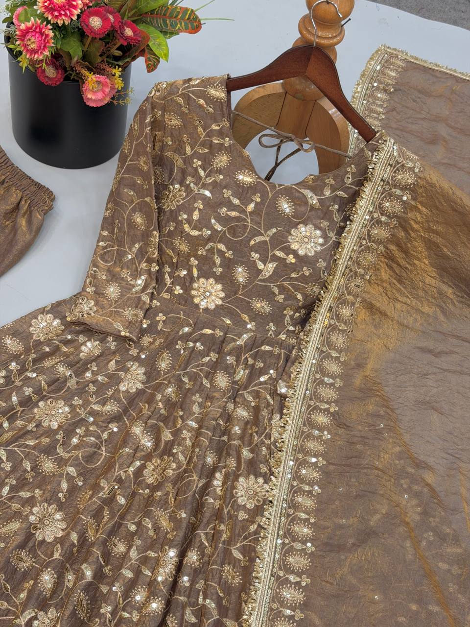 SR 1726 DESIGNER ANARKALI GOWN WHOLESALE FOR BOUTIQUES - Image 2