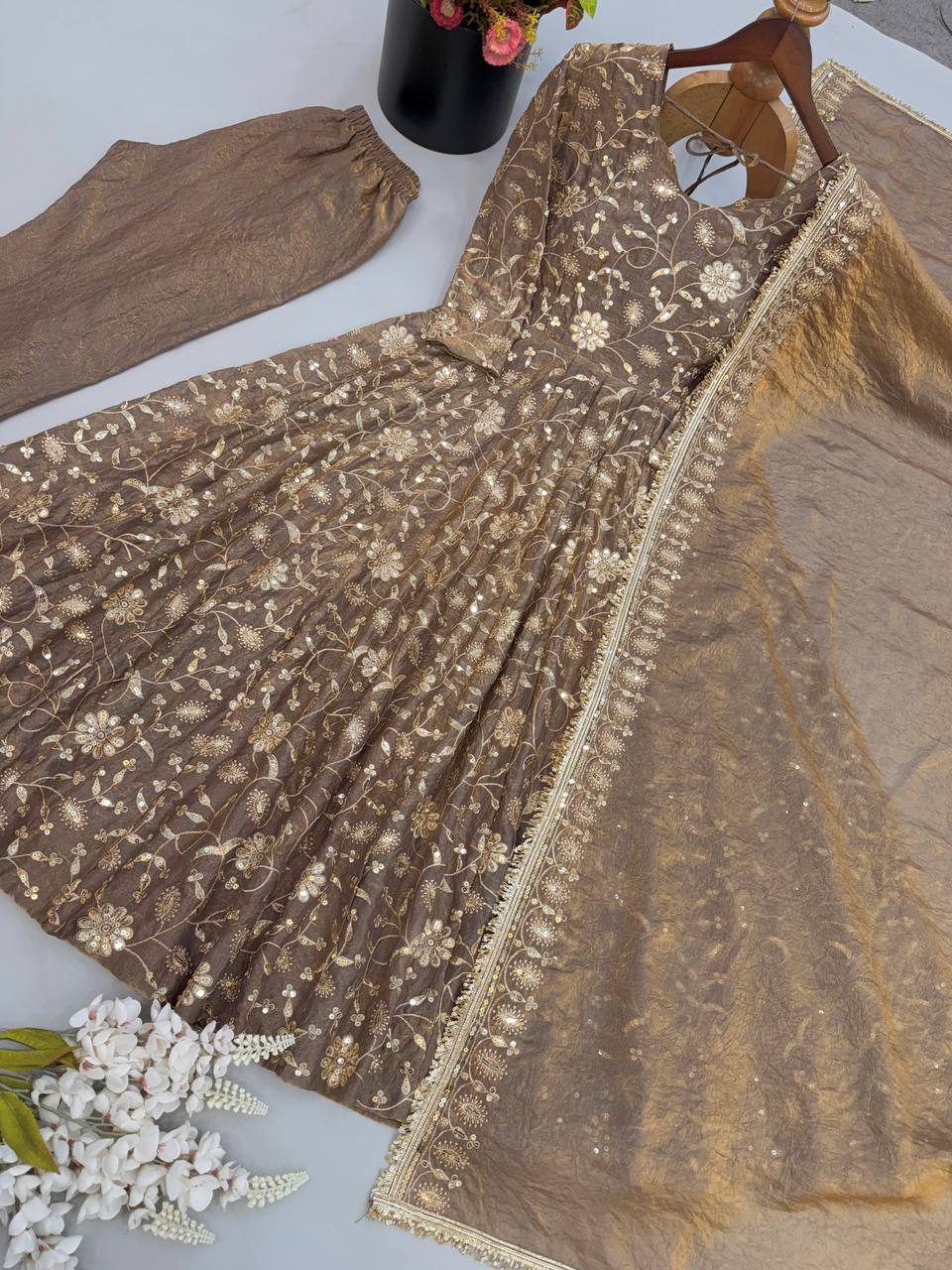 SR 1726 DESIGNER ANARKALI GOWN WHOLESALE FOR BOUTIQUES