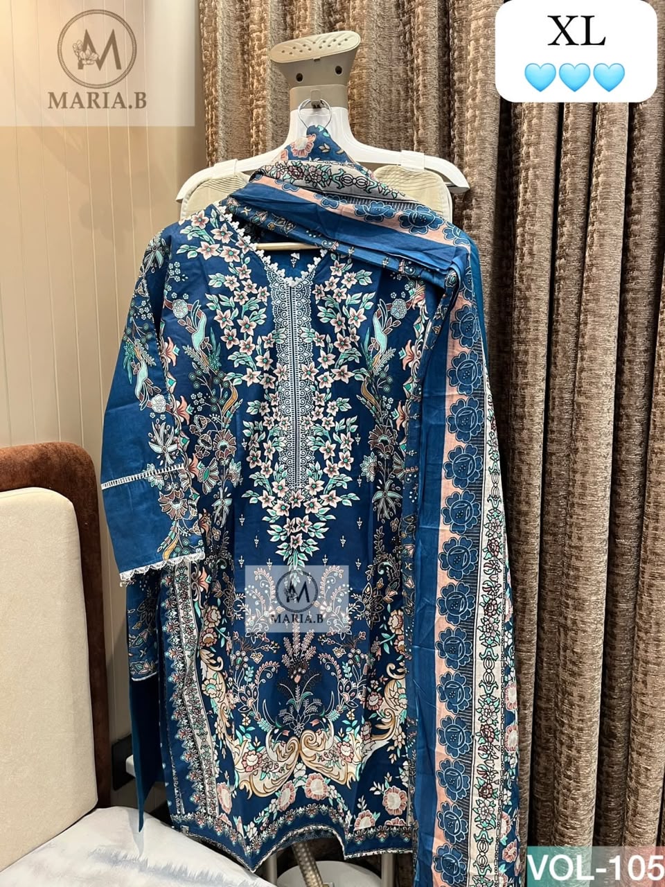 THE LIBAS COLLECTION 105 COTTON STITCHED  BEST QUALITY PAKISTANI KURTI (#165404)