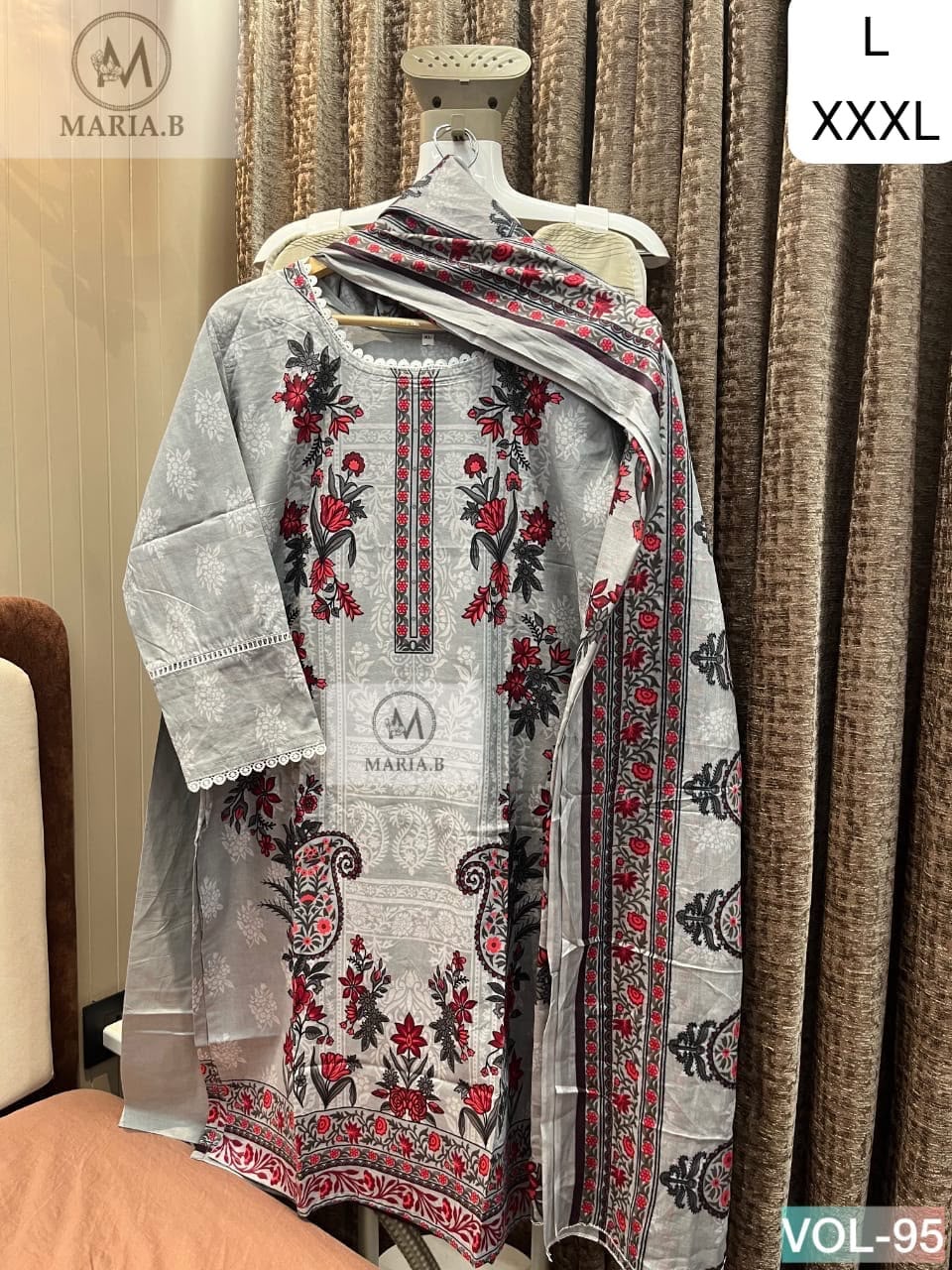 THE LIBAS COLLECTION 95 COTTON STITCHED PAKISTANI KURTI IN SINGLE PIECE (#165402)