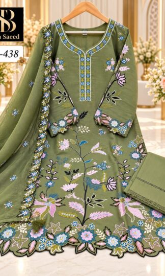 BIN SAEED IC 438 PAKISTANI KURTI ONLINE WHOLESALERBIN SAEED IC 438 PAKISTANI KURTI ONLINE WHOLESALER