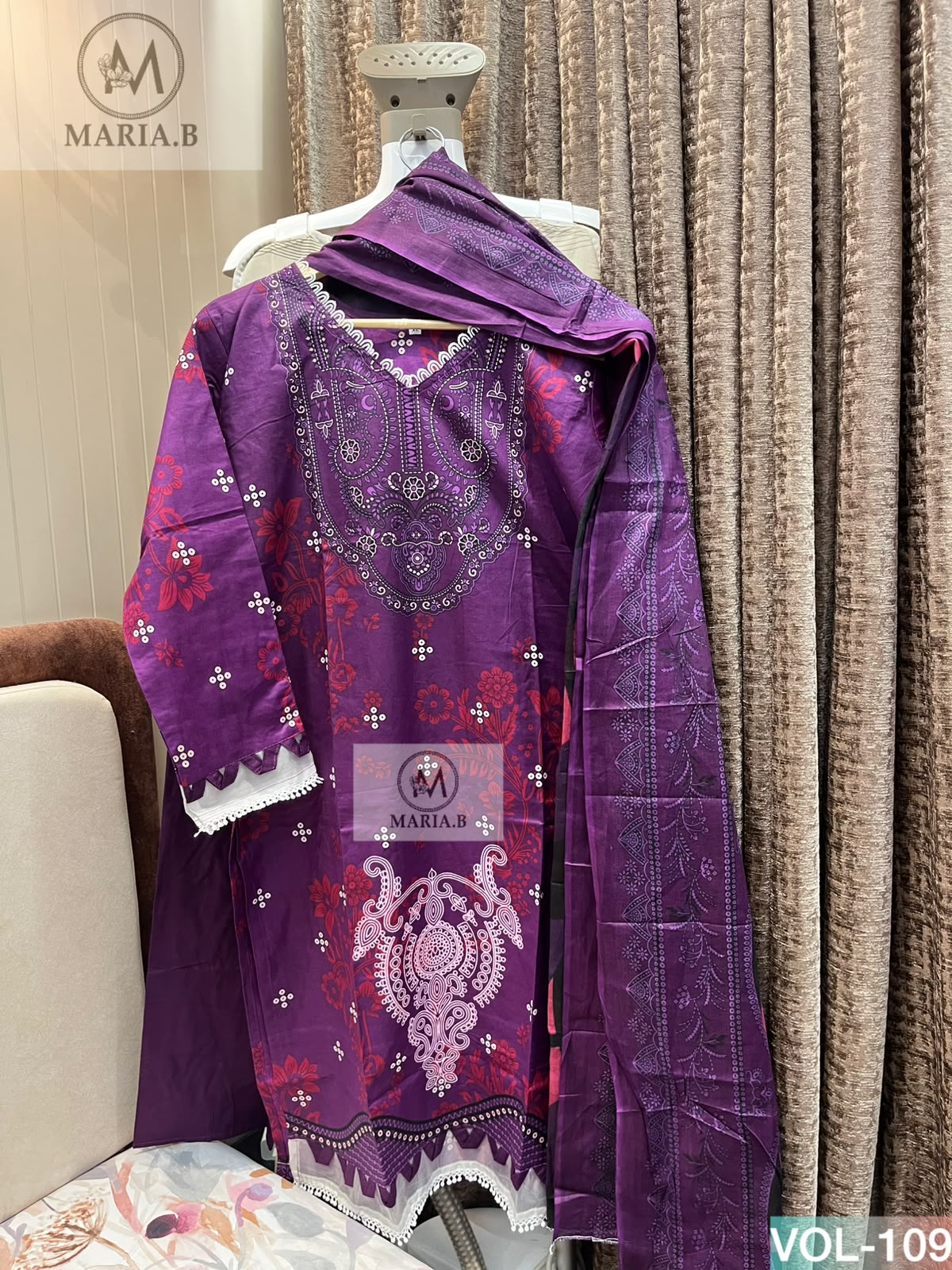 MARIA B STITCH VOL 109 PAKISTANI KURTI MANUFACTURER IN INDIA (#165373)