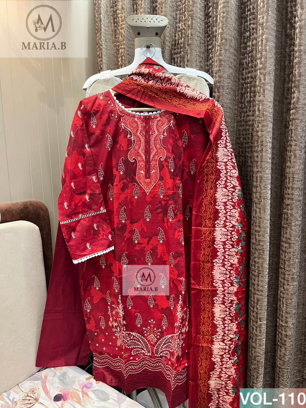 MARIA B STITCH VOL 110 PAKISTANI KURTI ONLINE SHOPPING (#165176)