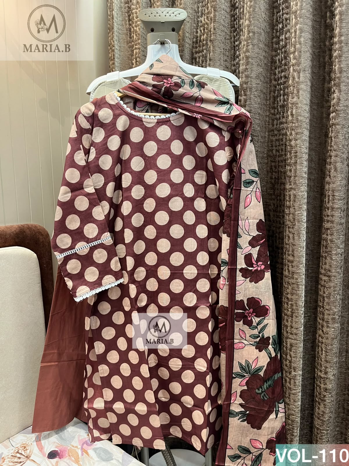 MARIA B STITCH VOL 110  PAKISTANI KURTI  IN SINGLE PIECE (#165179)