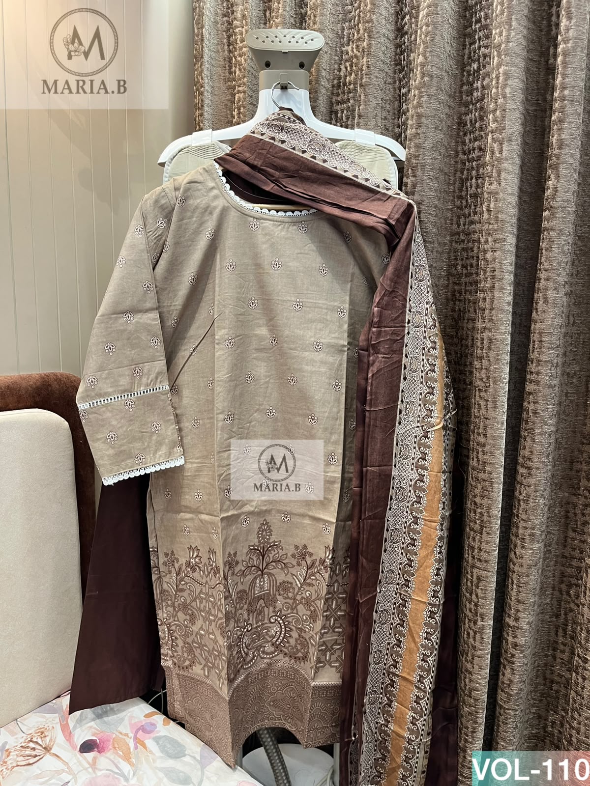 MARIA B STITCH VOL 110 PAKISTANI KURTI ONLINE SUPPLIER (#165175)