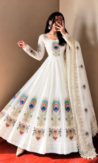 ZC PEACOCK ANARKALI GOWN AMNUFACTURER AND SUPPLIER INDIAZC PEACOCK ANARKALI GOWN AMNUFACTURER AND SUPPLIER INDIA