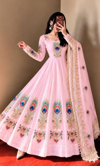 ZC PEACOCK ANARKALI GOWN WHOLESALE SUPPLIER INDIAZC PEACOCK ANARKALI GOWN WHOLESALE SUPPLIER INDIA