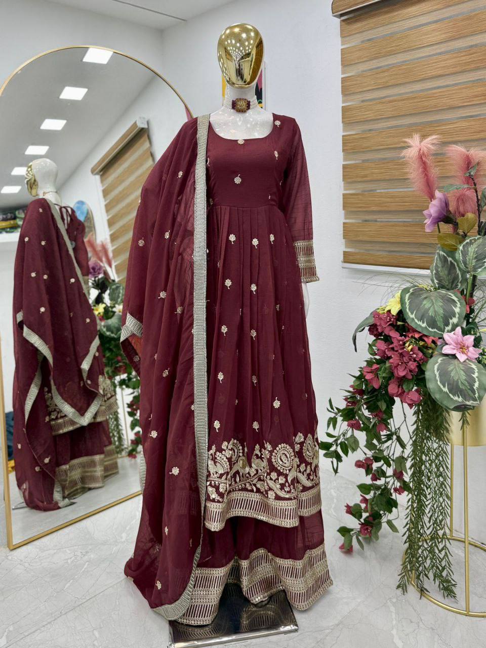 ZD 10026 DESIGNER SHARARA SUITS ONLINE WHOLESALE (#166192)