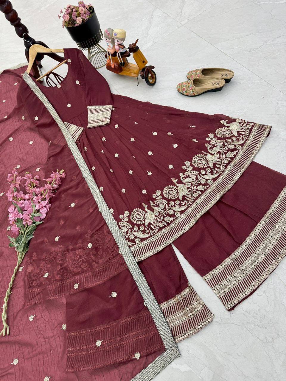 ZD 10026 DESIGNER SHARARA SUITS ONLINE WHOLESALE - Image 4